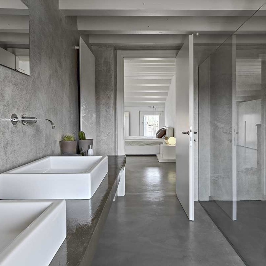 Polished Concrete Bathroom